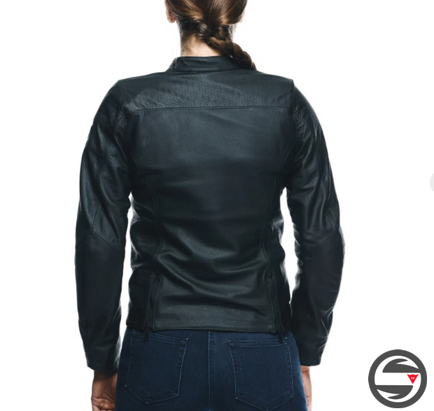 ITINERE LEATHER JACKET WMN 001 BLACK DAINESE