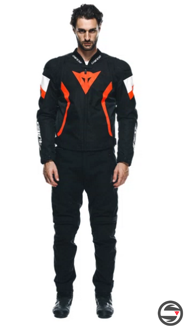 AVRO 5 TEX JACKET W12 RED FLUO WHITE BLACK