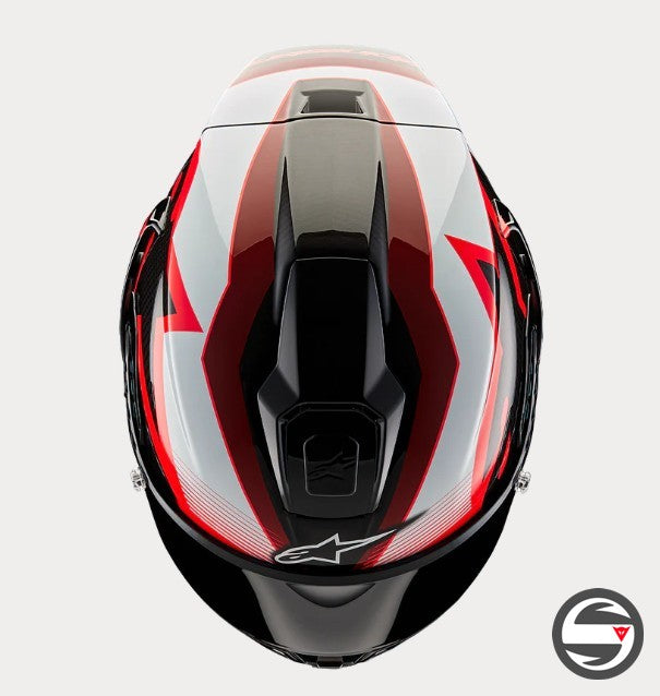 SUPERTECH R10 1352 SOLID BLACK RED CARBON B R WG ECE DOT FIM