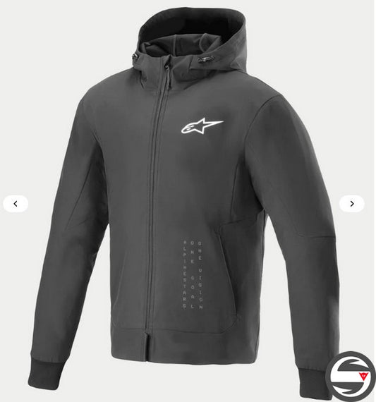 4202624 RADIUM TECH HOODIE 12 BLACK WHITE