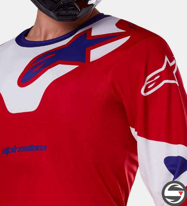 3760425 RACER VEIL JERSEY 3012 BRGHT RED WHT