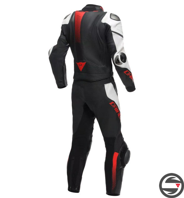 LAGUNA SECA 5 2PCS LEATHER USUIT A66 BLK WHT LAVA RED