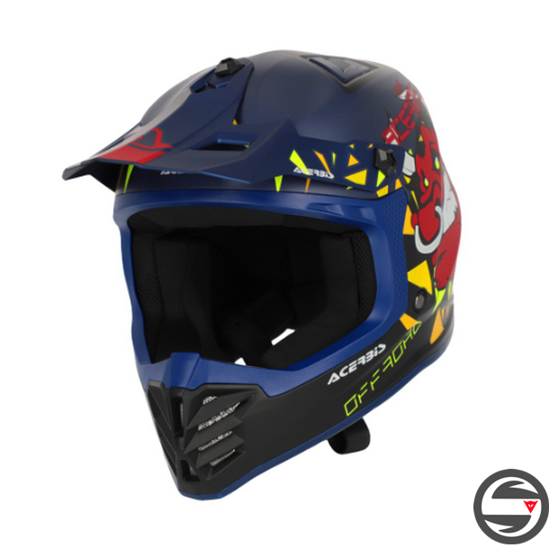 CASCO PROFILE JUNIOR BLU ROSSO ACERBIS