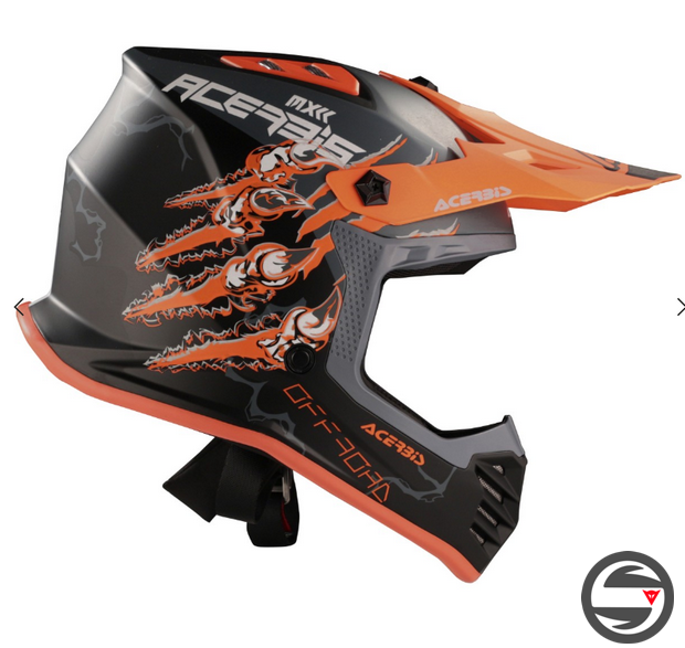 CASCO PROFILE JUNIOR NERO ARANCIO ACERBIS