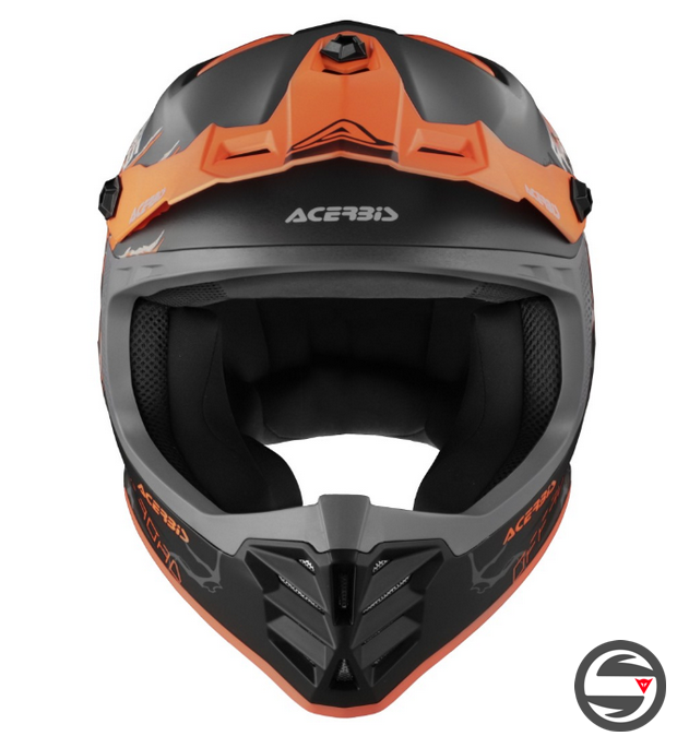 CASCO PROFILE JUNIOR NERO ARANCIO ACERBIS