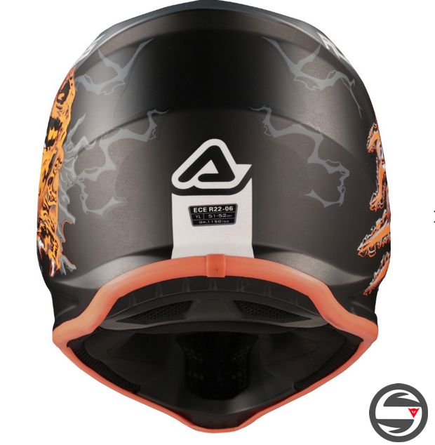 CASCO PROFILE JUNIOR NERO ARANCIO ACERBIS