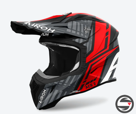 AVIATOR ACE 2 PROUD RED MATT AV22P55 AIROH