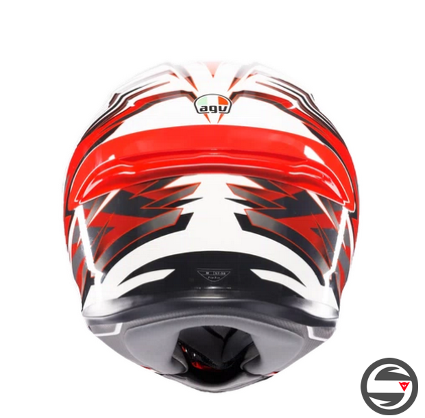 K6 S MPLK REEVAL WHITE RED GREY AGV
