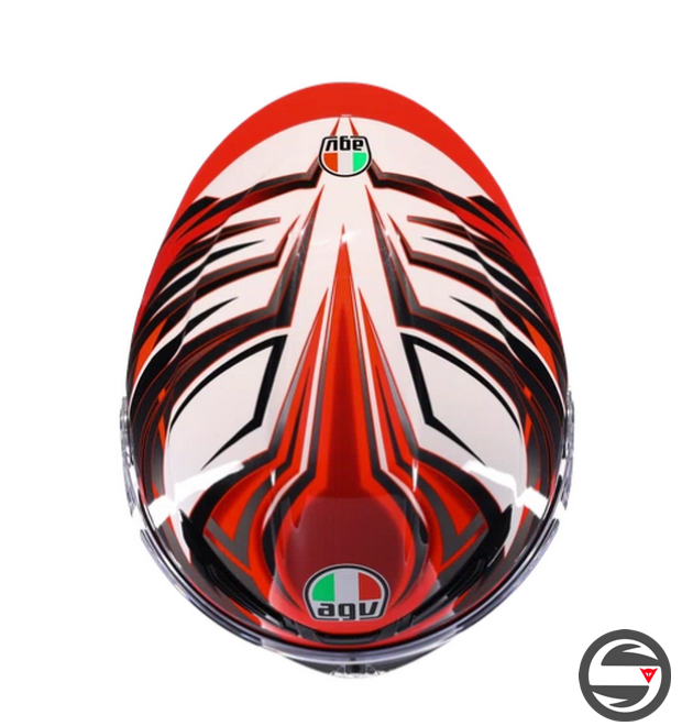 K6 S MPLK REEVAL WHITE RED GREY AGV