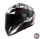 FF811 VECTOR 2 CARBON SAVAGE WHITE RED LS2