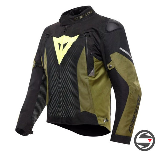 SUPER SPRINT D-DRY JACKET 40R BLK GREEN FLUO YELLOW
