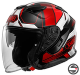 J-CRUISE 3 WHIZZY TC1 RED BLACK SHOEI