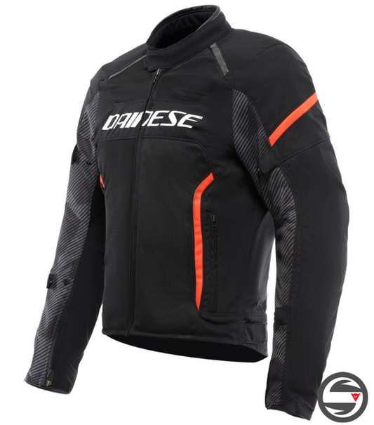 AIR FRAME 3 TEX JACKET P75 BLACK RED FLUO