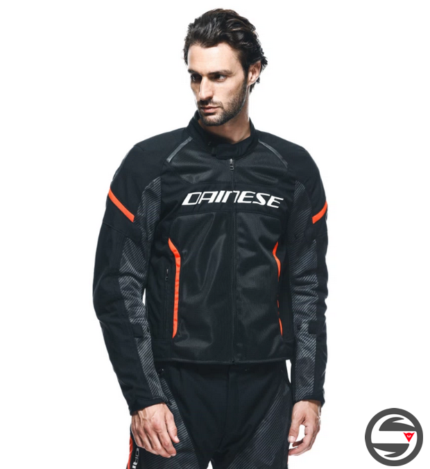 AIR FRAME 3 TEX JACKET P75 BLACK RED FLUO