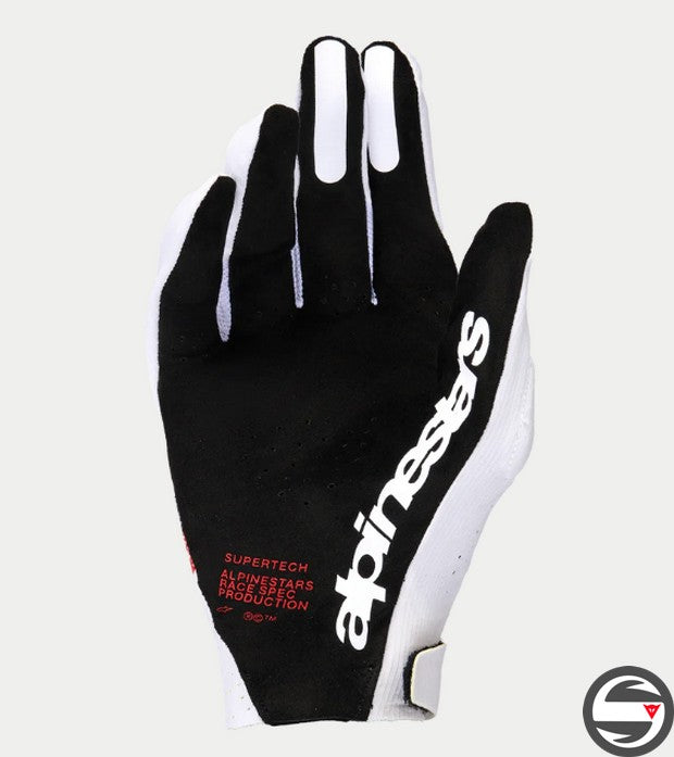 3560526 SUPERTECH MX GLOVES 2063 WHITE BLACK FIRE RED