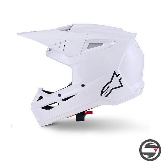 8300426 S-M3 SOLID HELMET 2180 WHITE GLOSSY