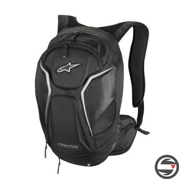TECH AERO BACK PACK BLACK WHITE