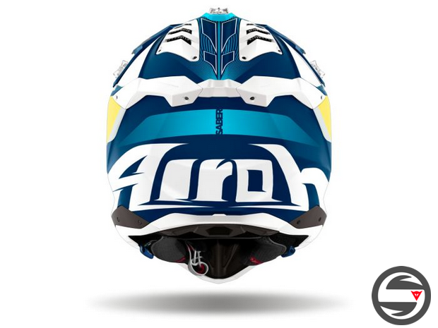 AIROH AVIATOR 3 SABER BLUE MATT YELLOW AV3SA13
