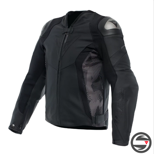 AVRO 5 LEATHER JACKET 604 BLACK ANTHRACITE