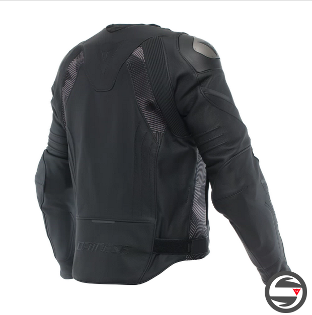 AVRO 5 LEATHER JACKET 604 BLACK ANTHRACITE
