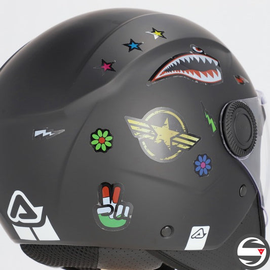 CASCO JET BREZZA KID 090 NERO
