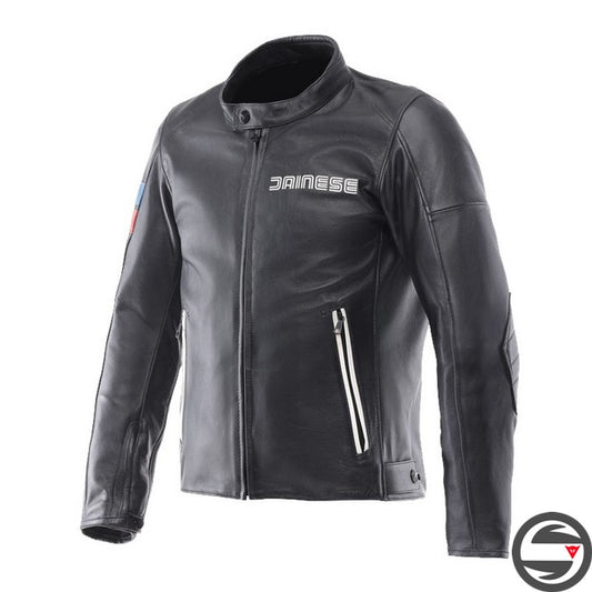 LEGGENDA PERF. LEATHER JACKET 001 BLACK