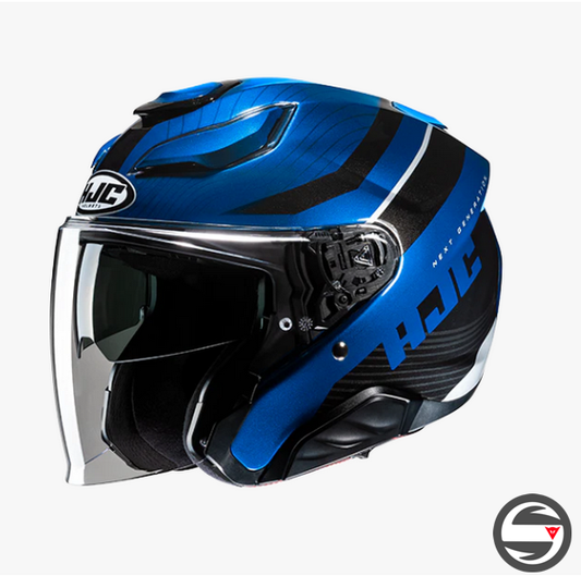 F31 NABY MC2 NERO BLU JET HJC