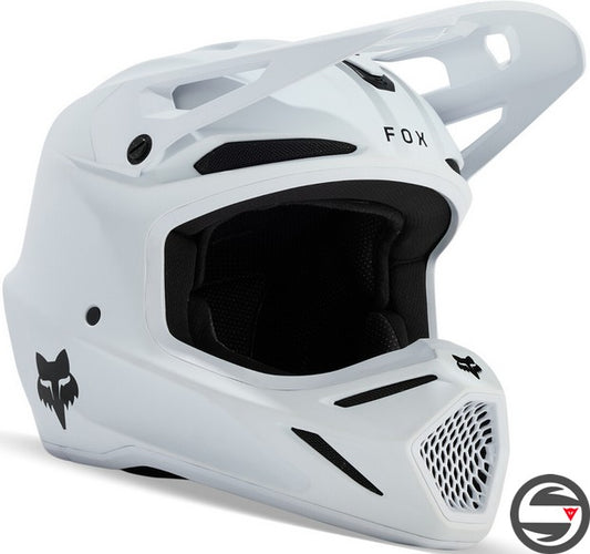 31365-067 FOX V3 SOLID HELMET MATTE WHITE