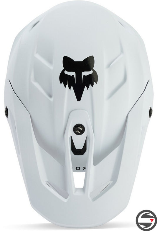 31365-067 FOX V3 SOLID HELMET MATTE WHITE