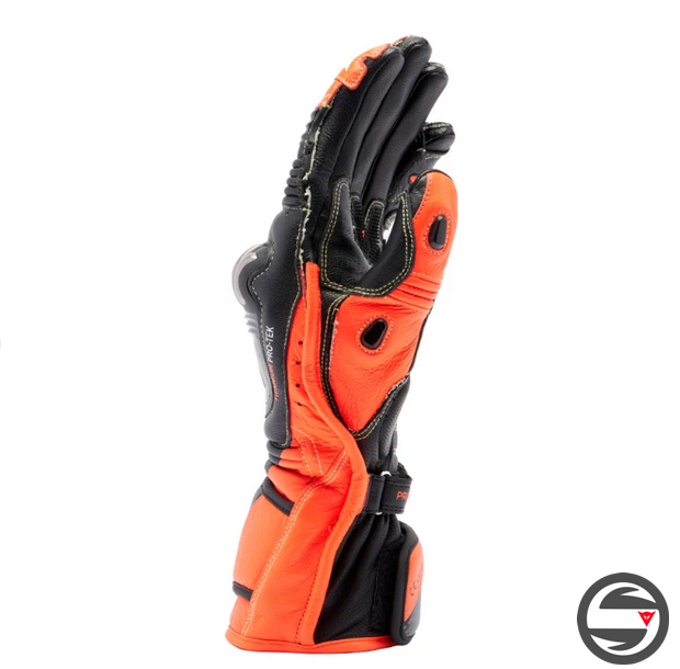 PELLE FULL METAL 7 GLOVES 628 BLACK RED FLUO
