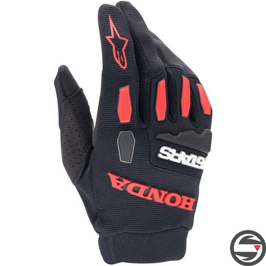 HONDA FULL BORE GLOVES 1303 BLK RED