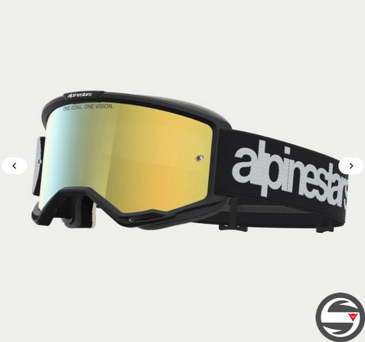 5101827 VISIONE 5 HONE GOGGLE BLACK WHITE MIRROR GOLD 1762