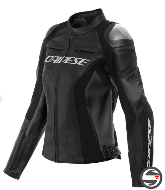 RACING 4 LADY LEATHER JACKET 631 BLACK