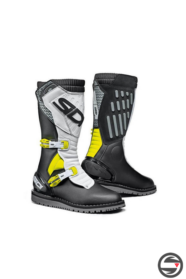 SIDI TRIAL ZERO.2 NERO BIANCO GIALLO