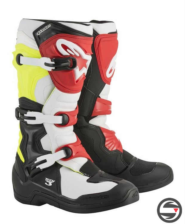 ALPINES. TECH 3 (1053) BLACK WHITE YELLOW RED