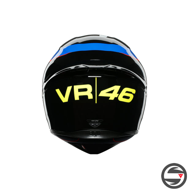 K1 AGV TOP 008 REPLICA VR46 SKY RACING TEAM BLACK RED BLUE GLOSSY