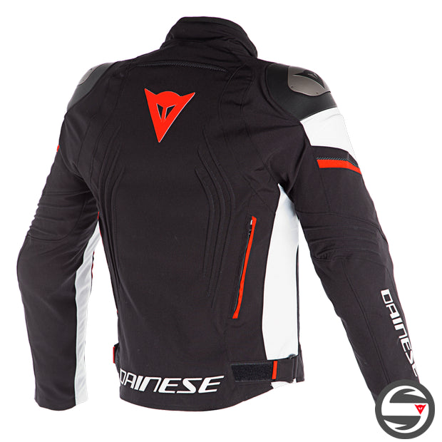 RACING 3 D-DRY JACKET N32 BLACK WHITE FLUO-RED