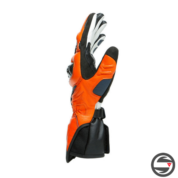 CARBON 3 LONG GLOVES 17D BLACK-IRIS FLAME-ORANGE FLUO-RED