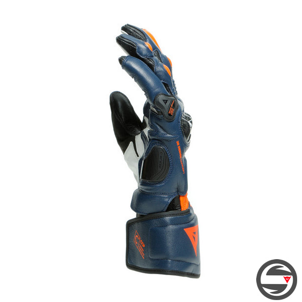 CARBON 3 LONG GLOVES 17D BLACK-IRIS FLAME-ORANGE FLUO-RED