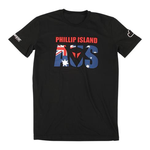 T-SHIRT PHILLIP ISLAND D1 001 BLACK