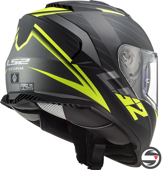 FF800 STORM NERVE MATT BLACK YELLOW FLUO