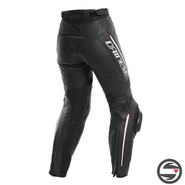DELTA 3 LADY LEATHER PANTS 948 BLACK WHITE