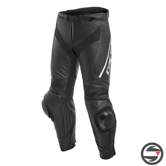 DELTA 3 LEATHER PANTS 948 BLACK WHITE