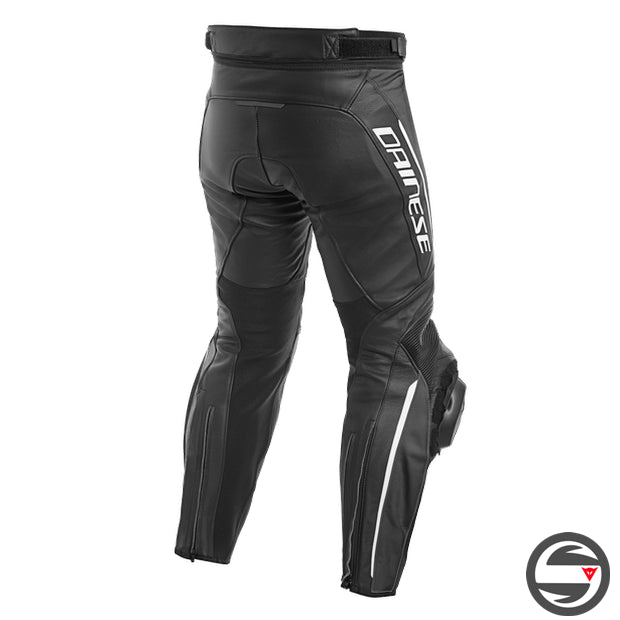 DELTA 3 LEATHER PANTS 948 BLACK WHITE