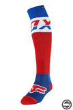 25899-002 FOX THICK SOCK AFTERBURN BLUE RED