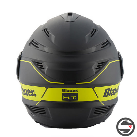 BLAUER BRAT JET HELMET H119 BLACK MATT YELLOW
