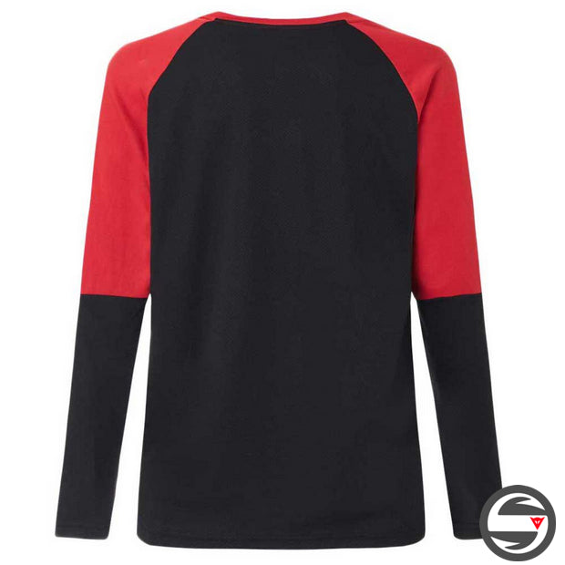 OAKLEY SWITCHBACK LS TRAIL TEE JERSEY BLACK RED