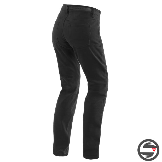 CASUAL SLIM LADY TEX PANTS 001 BLACK DAINESE