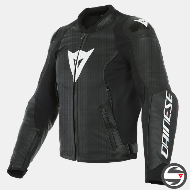 SPORT PRO PERF. LEATHER JACKET 622 BLACK WHITE