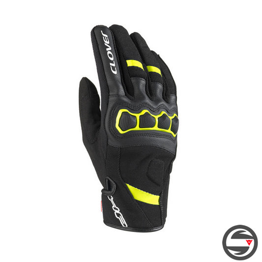 AIRTOUCH-2 SUMMER GLOVES BLACK YELLOW CLOVER